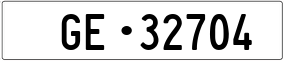 Truck License Plate